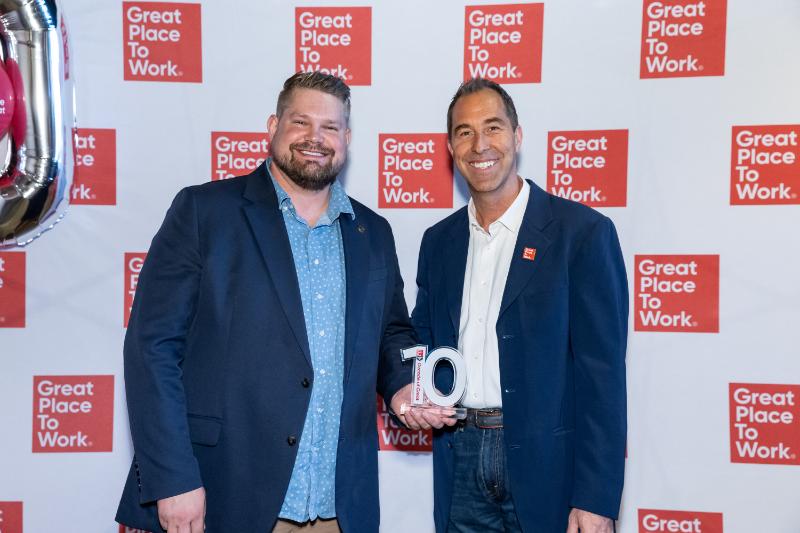 Stephen Corbett (Directors Investment Group) and Paul Wolcott (Great Place To Work)