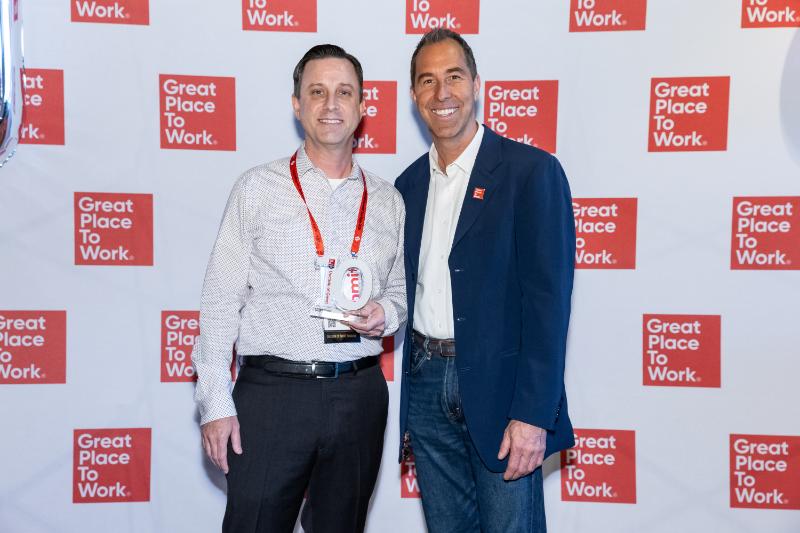 Jason Rollingson (Insurance Services Office, Inc.) and Paul Wolcott (Great Place To Work) 