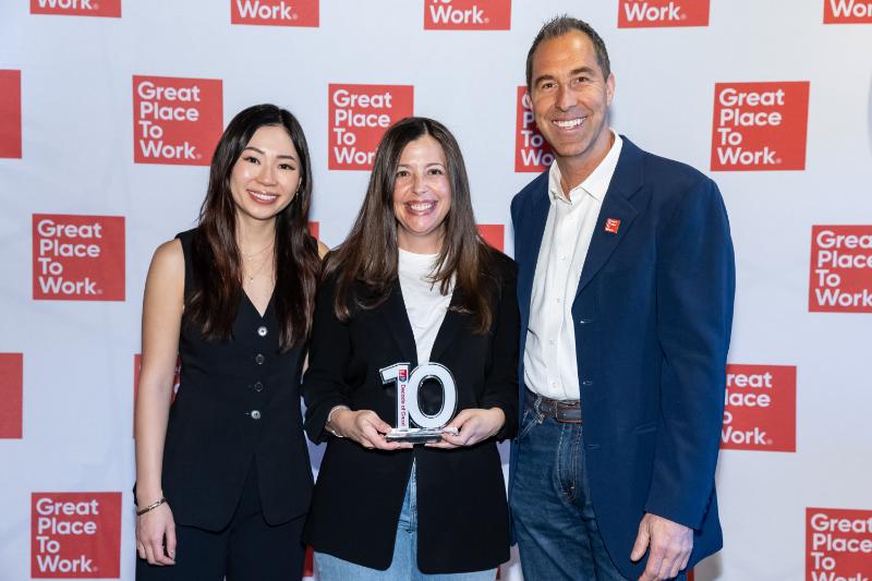 Taylor Lee, Megan Murphy (Media Alpha) and Paul Wolcott (Great Place To Work)