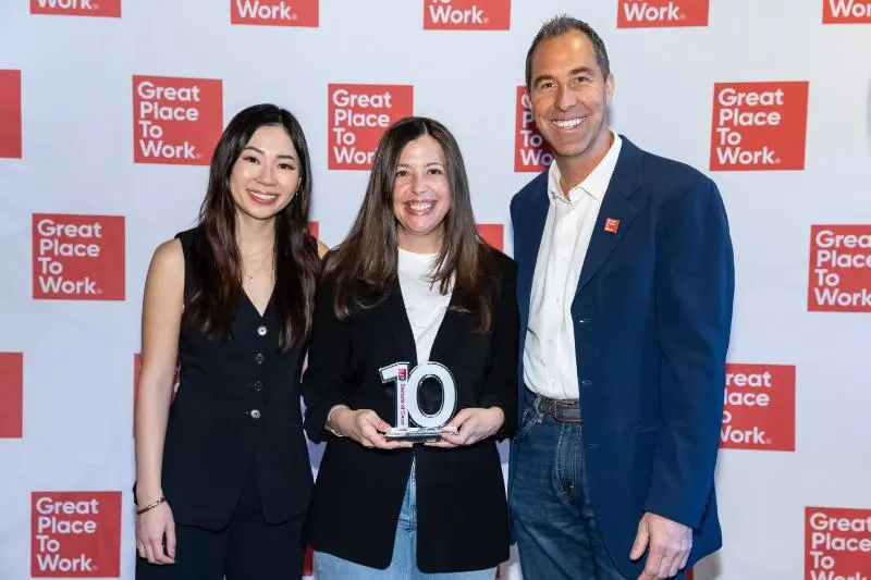 Taylor Lee, Megan Murphy (Media Alpha) and Paul Wolcott (Great Place To Work)