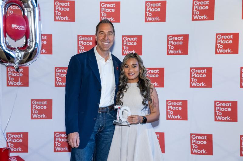 Paul Wolcott, President and Caroline Healy (Great Place To Work)