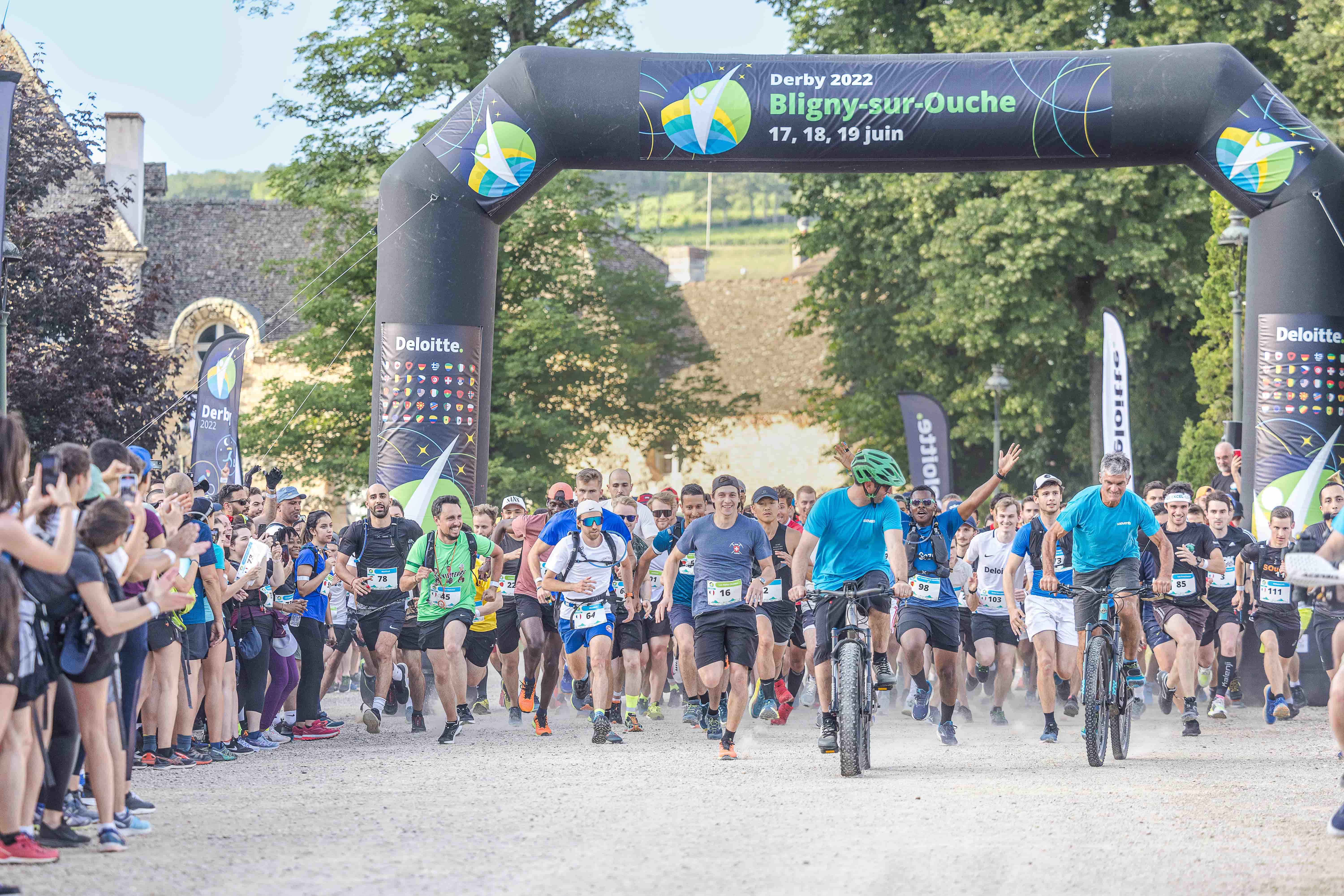 Deloitte team members participate in cycling event