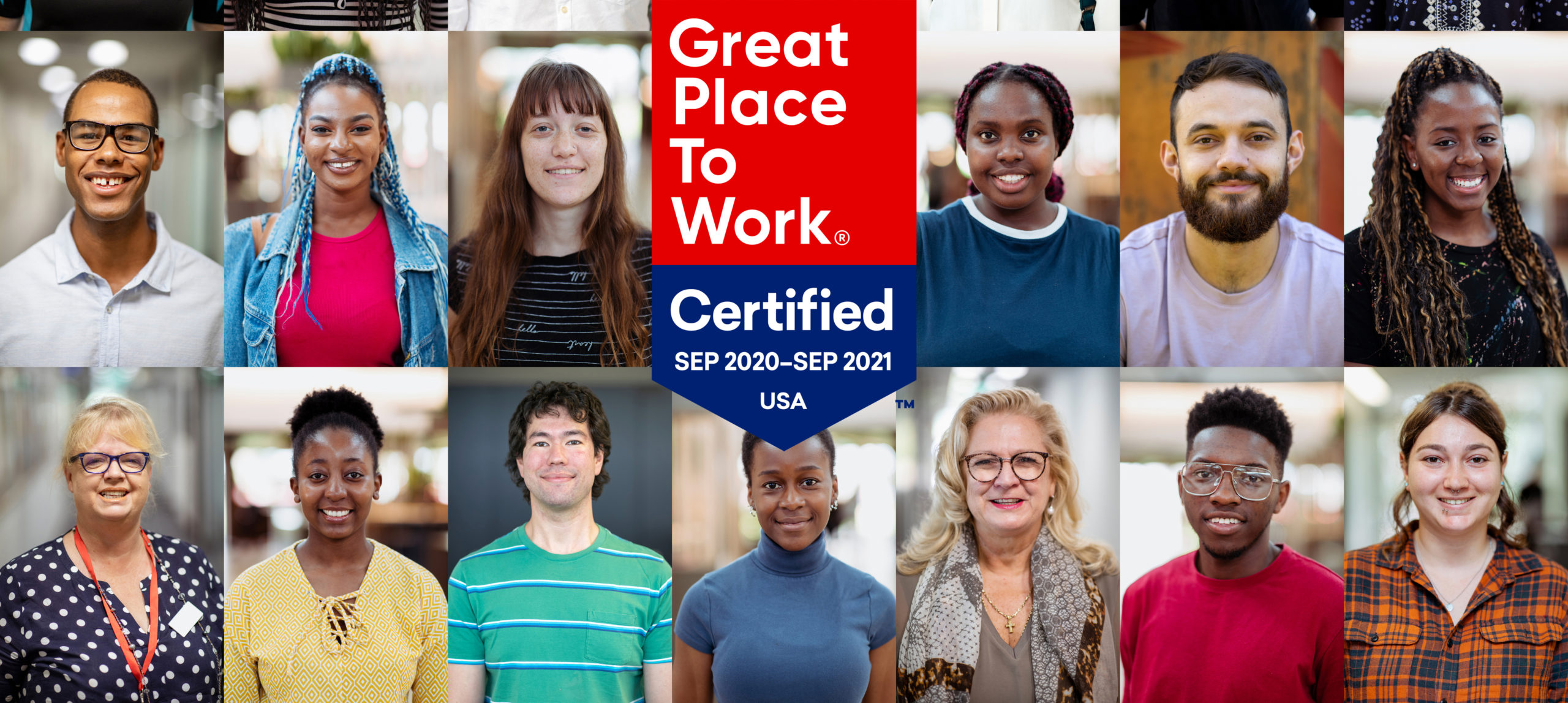  Employees of all backgrounds at a certified great workplace