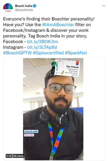 sharing employee stories on social media Bosch