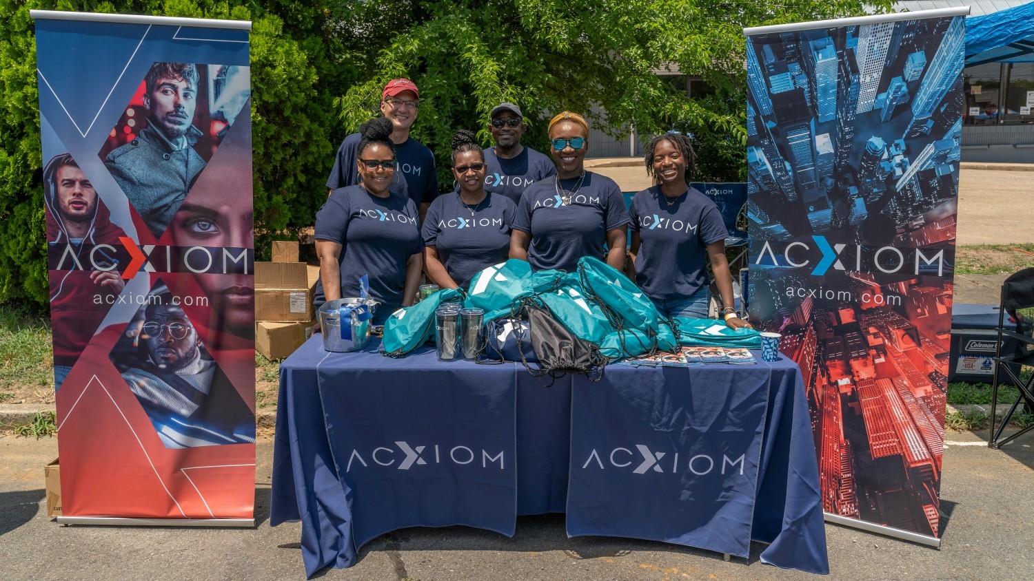 Associates volunteering at local Juneteenth celebration