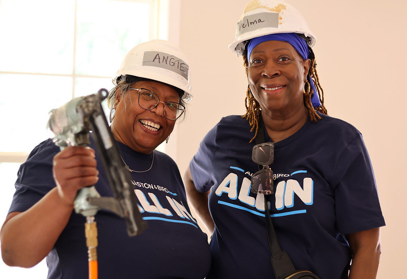 Habitat build in memory of a former partner.