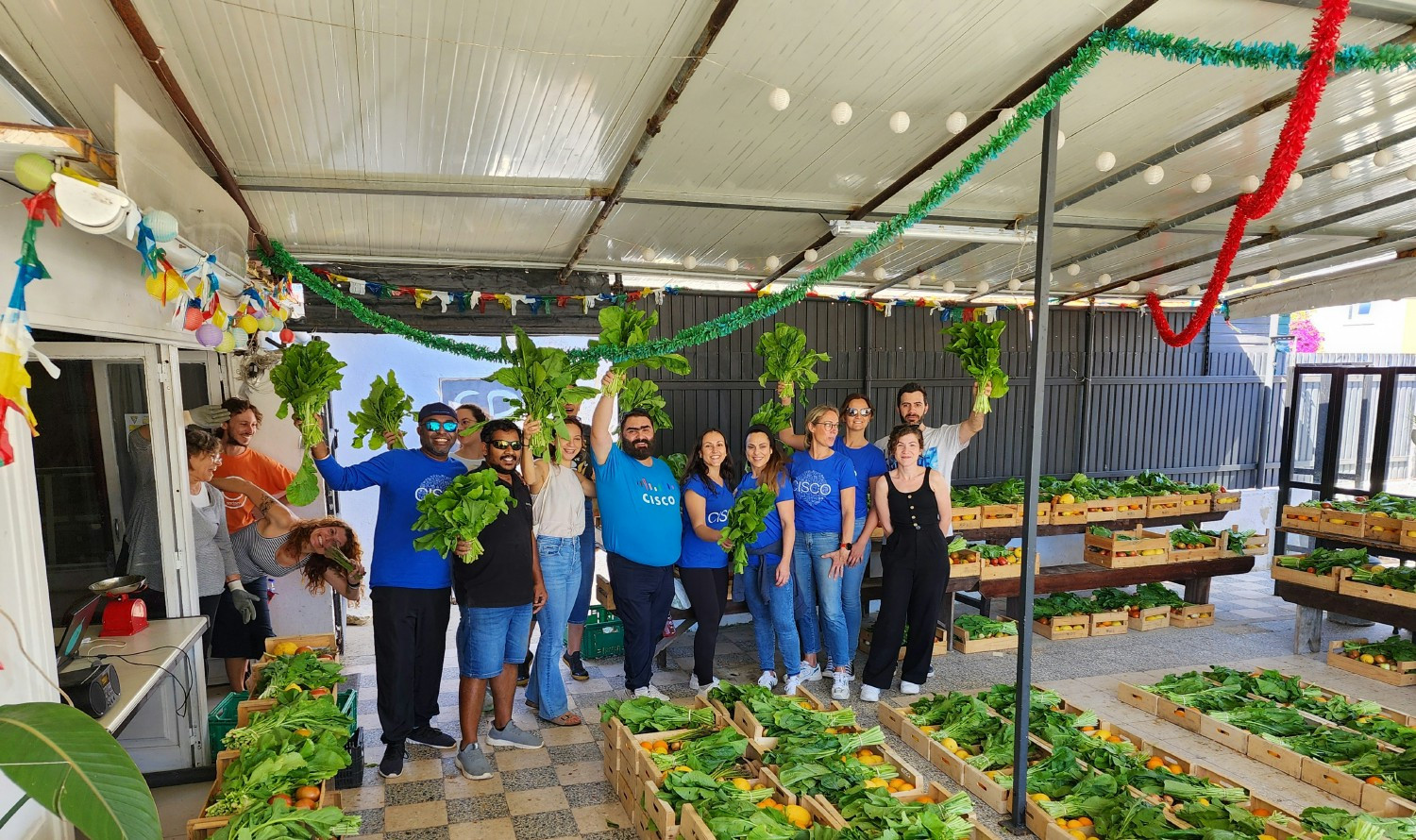 Cisco teammates in Portugal use Time2Give to help fight food waste.