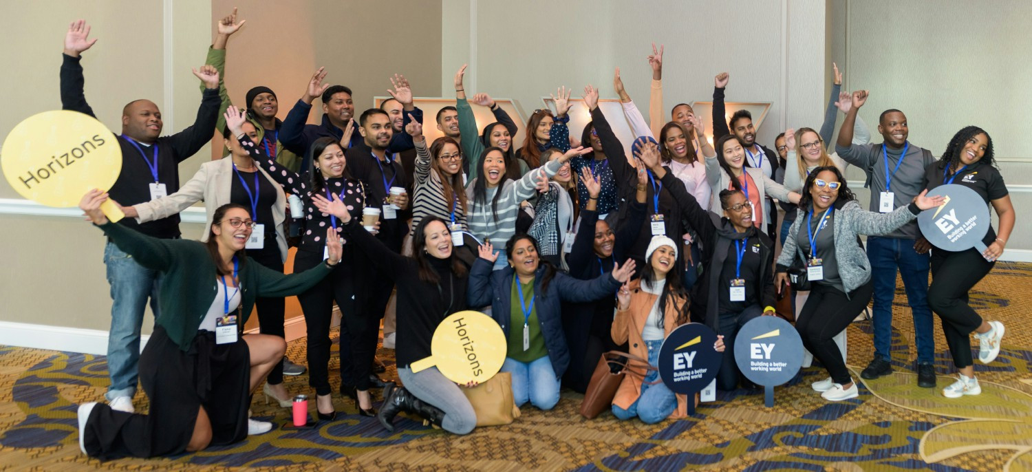 Endless smiles at Horizons, EY’s career development event that celebrates our newest promotes.