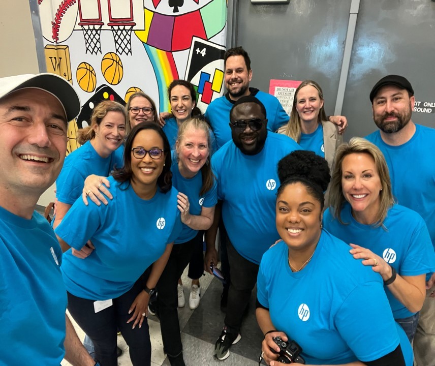 HP Houston Employees volunteering at Boys & Girls Club in Houston, TX. Photo by HP.