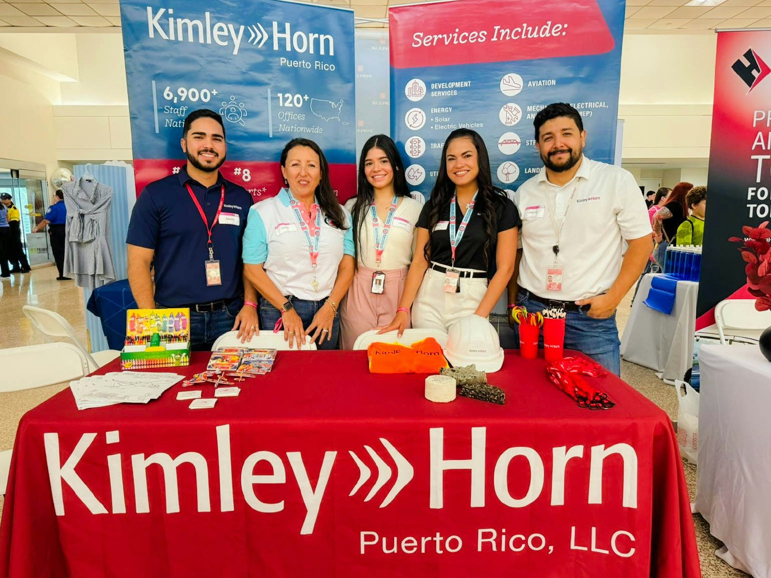 Up, up, and away! Some of our Kimley-Horn Puerto Rico employees pose for a picture at a Girls in Aviation event.