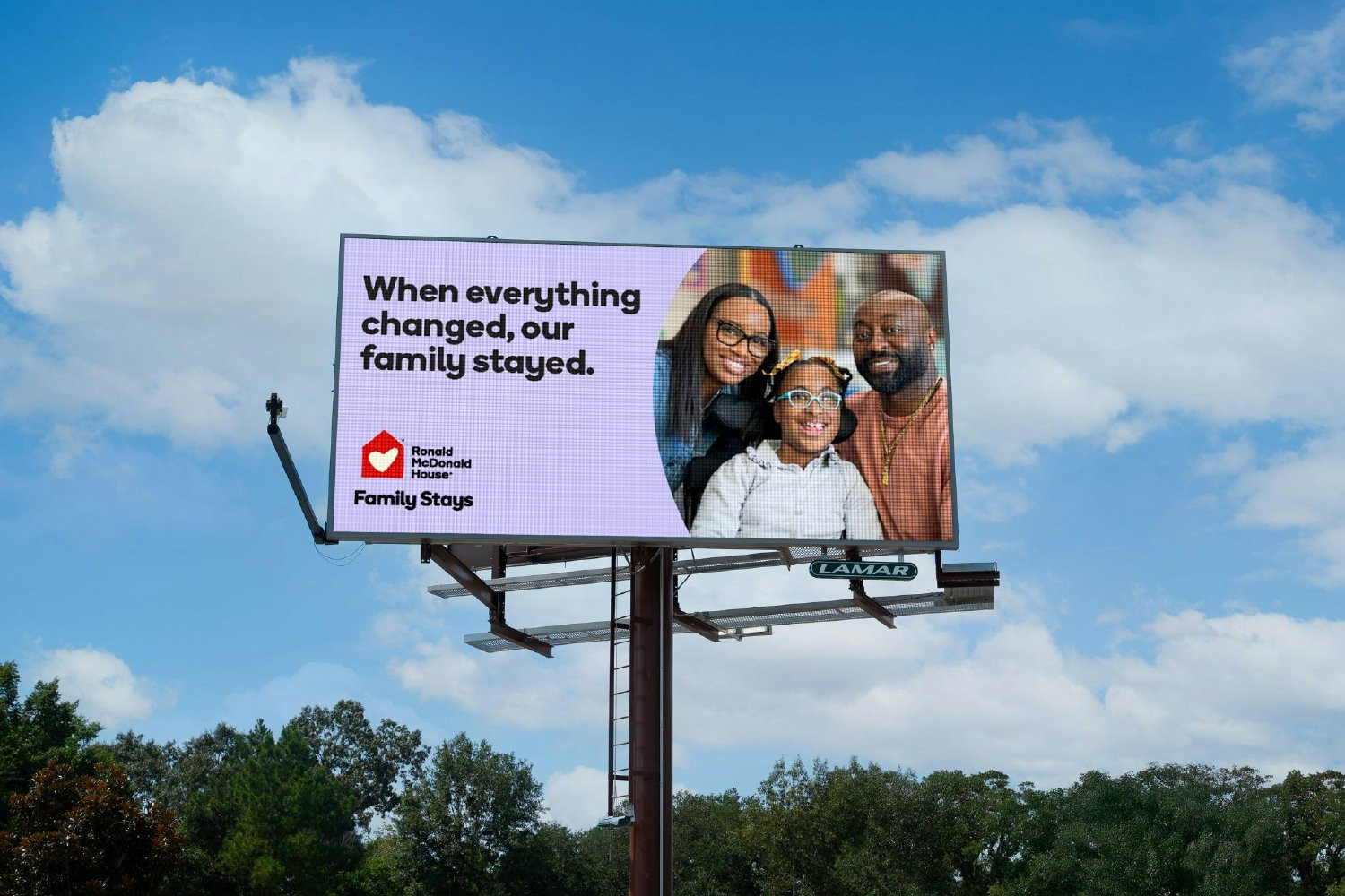 Over the next year, Lamar will donate more than $2 million in OOOH media to support Ronald McDonald House.