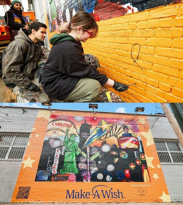 Each year, Lamar partners with an organization to donate millions of dollars in advertising space. Pictured: Make A Wish