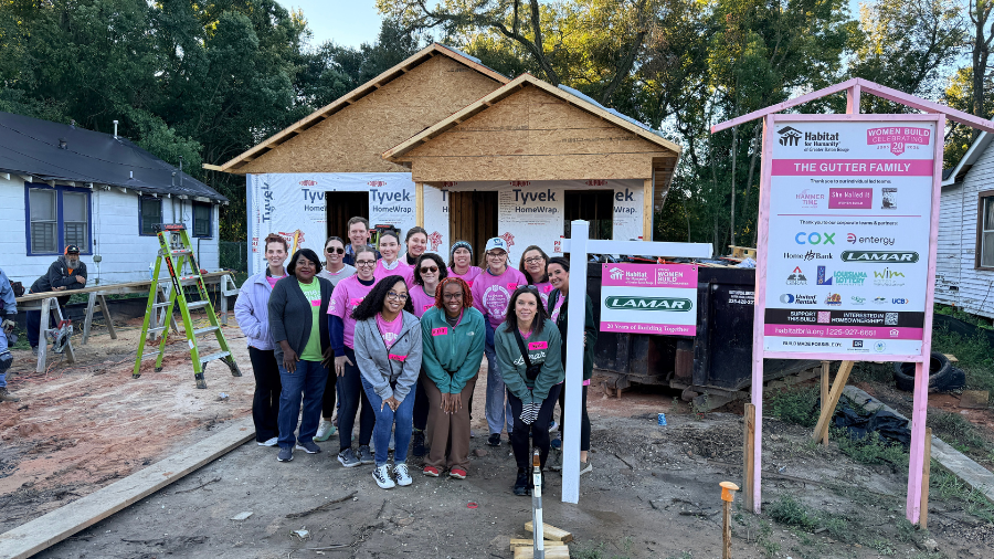 Lamar's Marketing team rolled up their sleeves for a volunteer day with Habitat for Humanity.