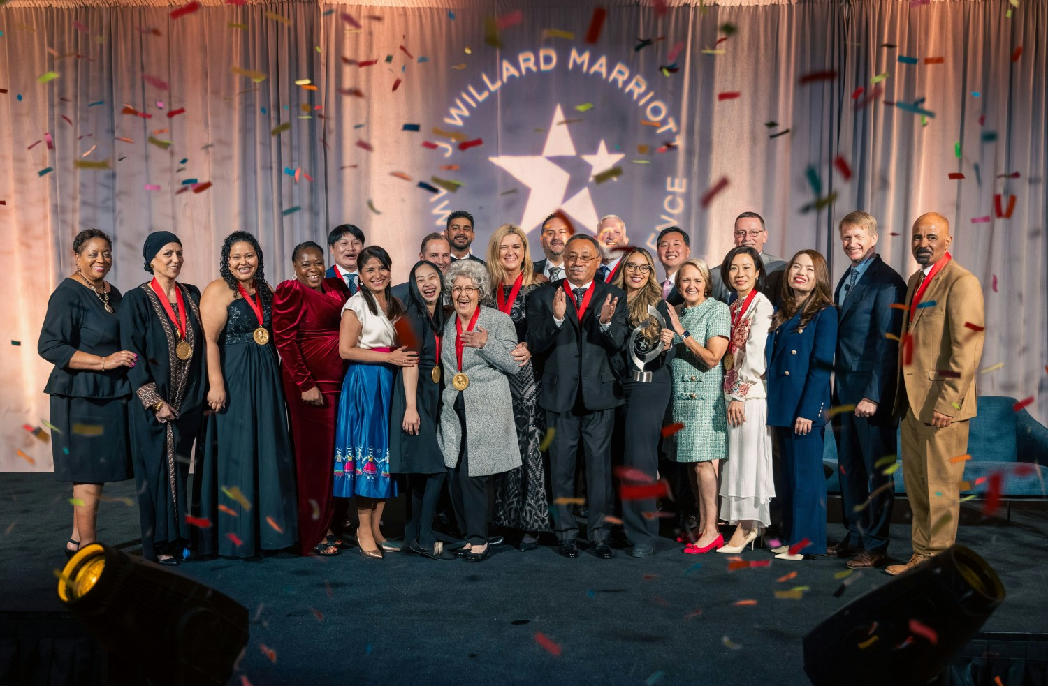 The winners of the J. Willard Marriott Award of Excellence honoring Marriott’s finest associates.