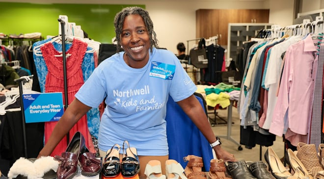 Off the Rack offers free clothing to Northwell families, supporting dignity, sustainability, and community.