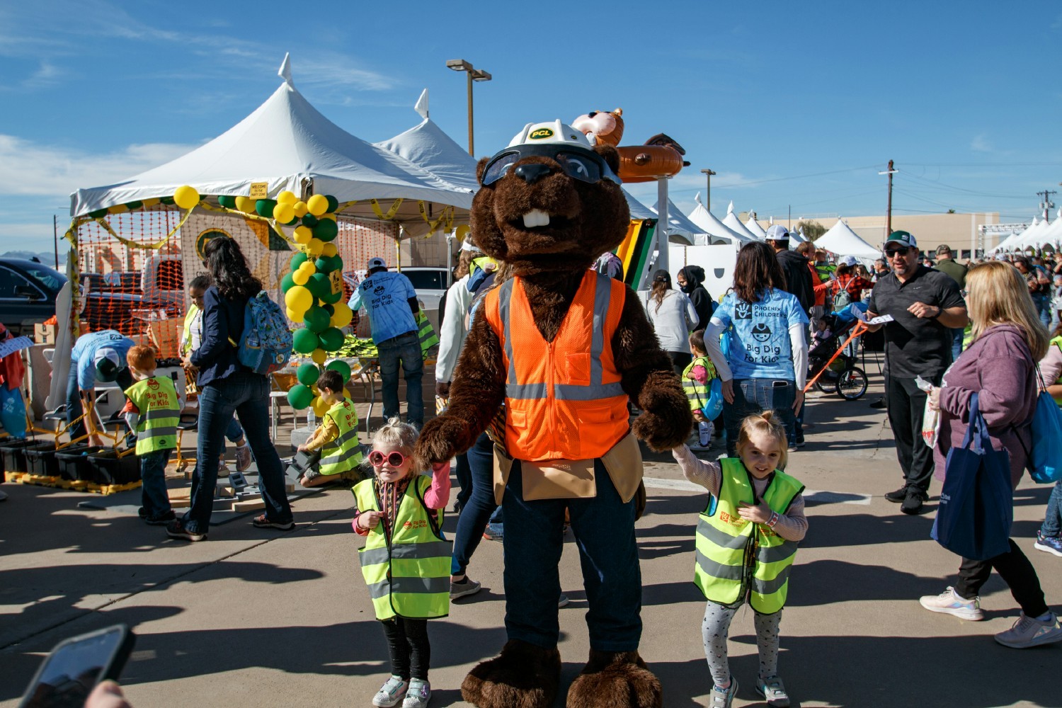 Our community loves our mascot, Bidwell the beaver. 