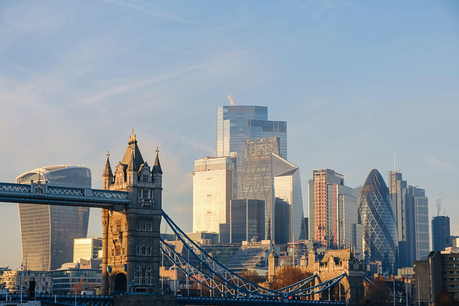 Picture of our London office, which opened in May 2024. The middle building is the Perkins office.