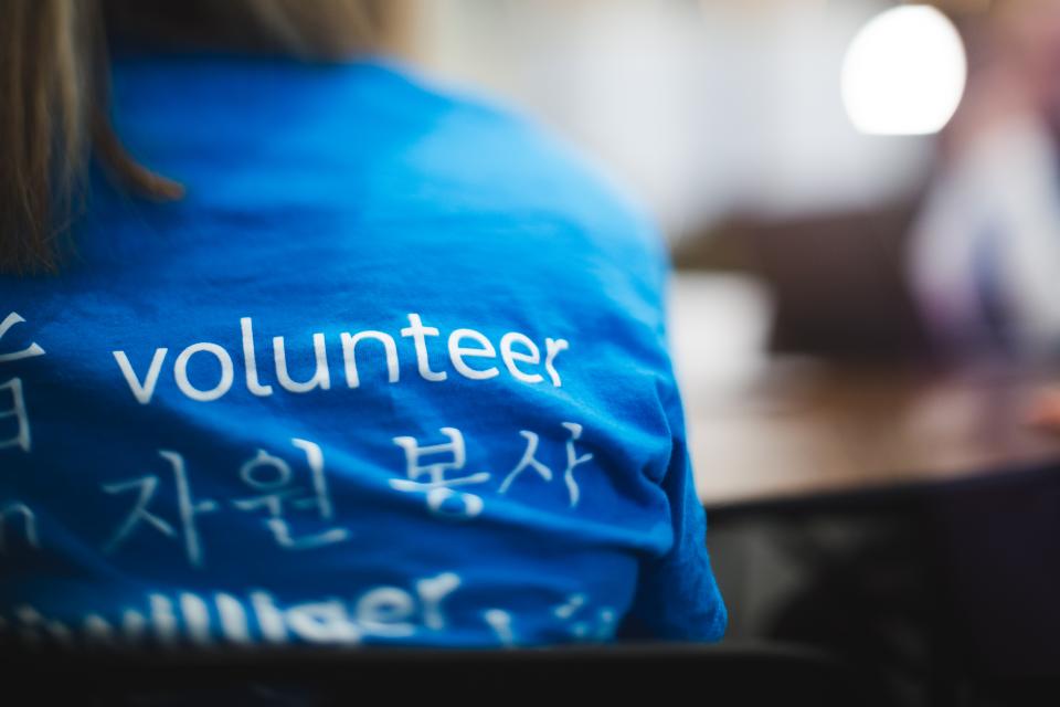 Volunteerism is strong in our Principal DNA, easily identifiable when we wear our blue volunteer shirts