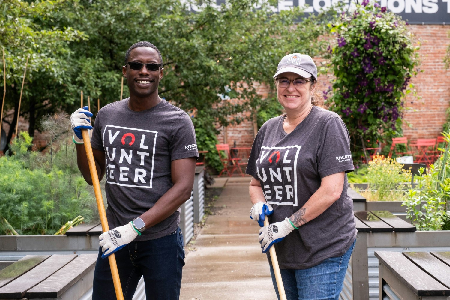 Rocket team members have volunteered over one million hours in their hometowns of Detroit, Cleveland, and Phoenix