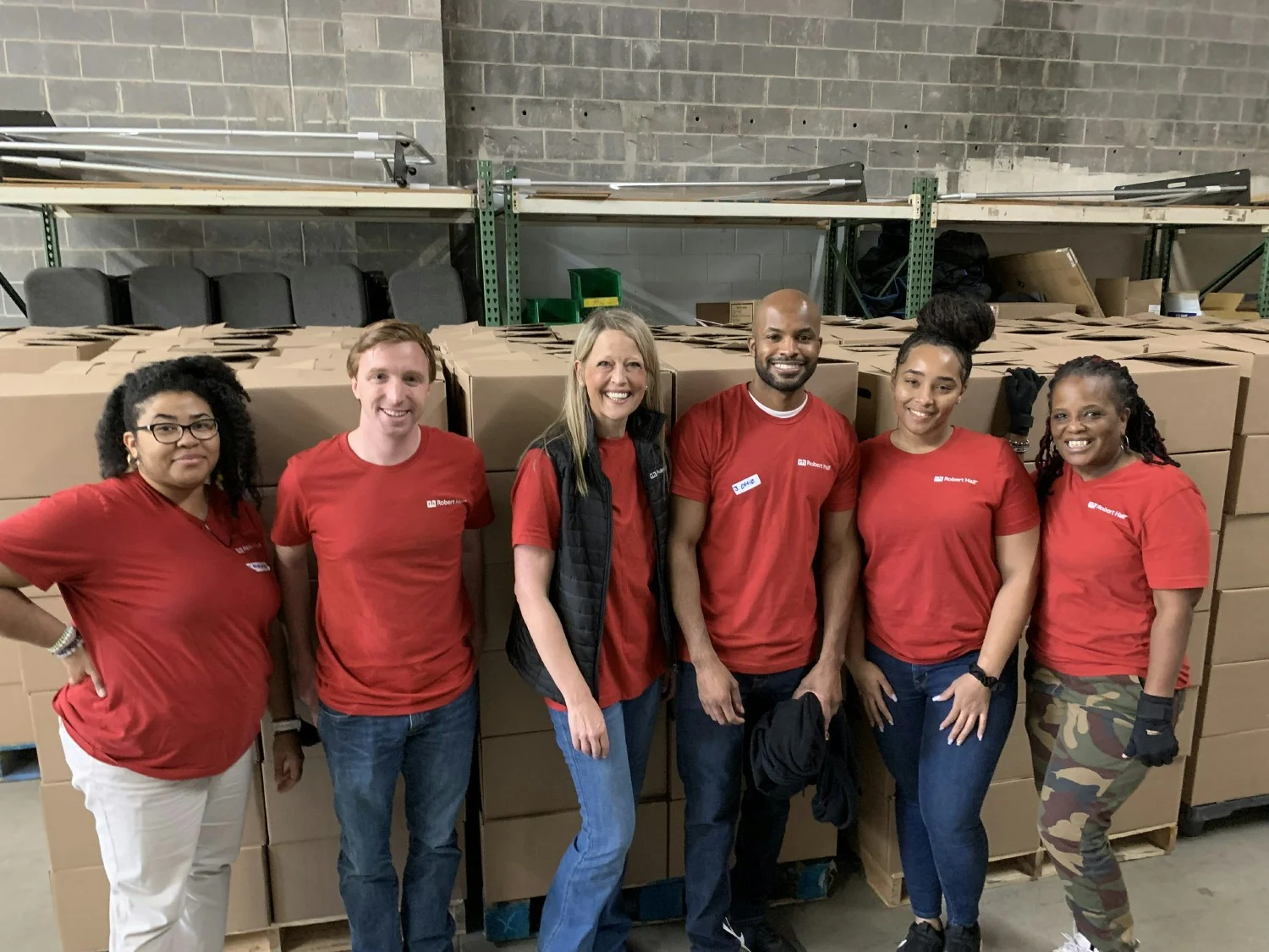 We volunteer throughout the year, giving back and improving our communities.
