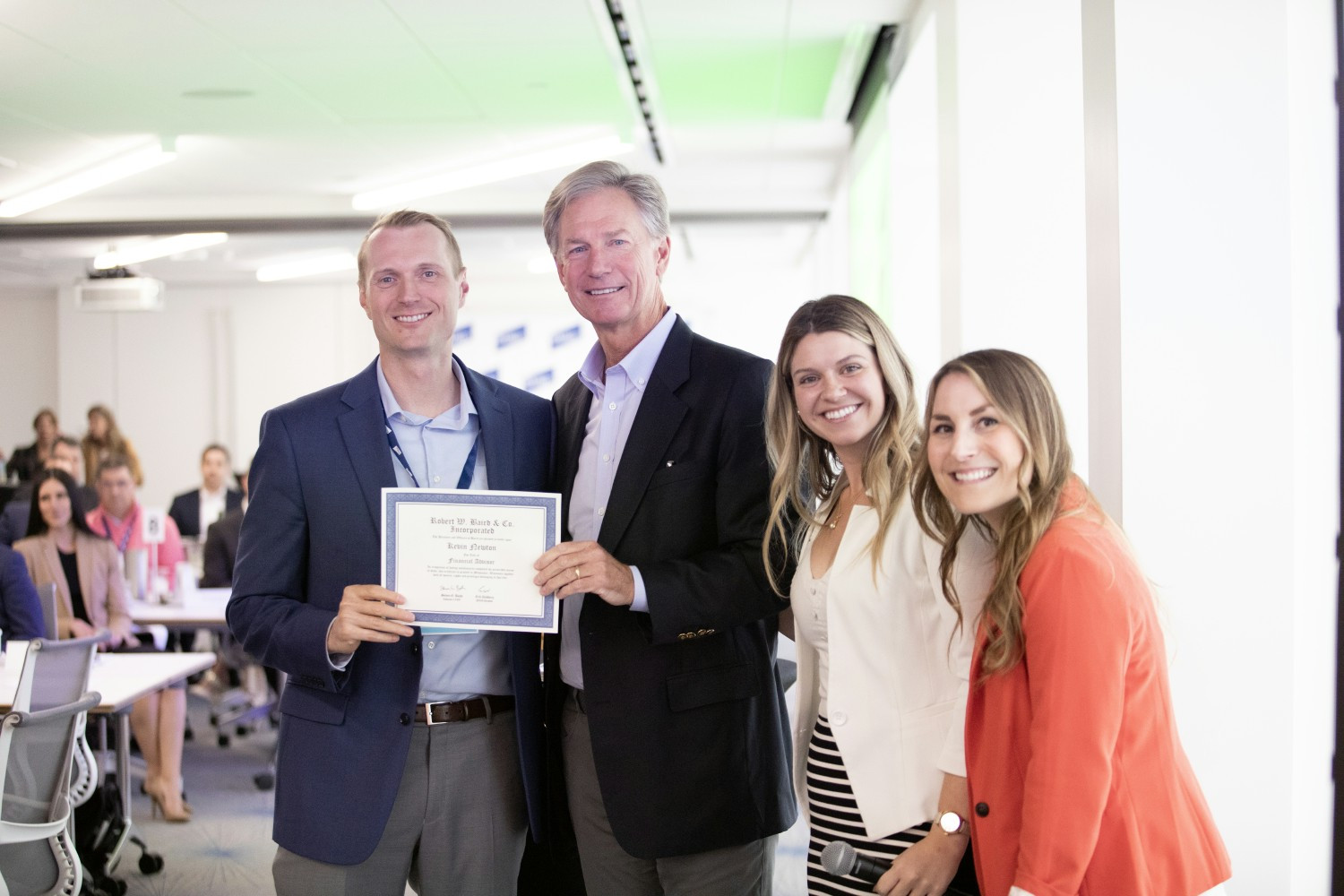 Baird CEO Steve Booth congratulates graduates of our Financial Advisor Training Program.