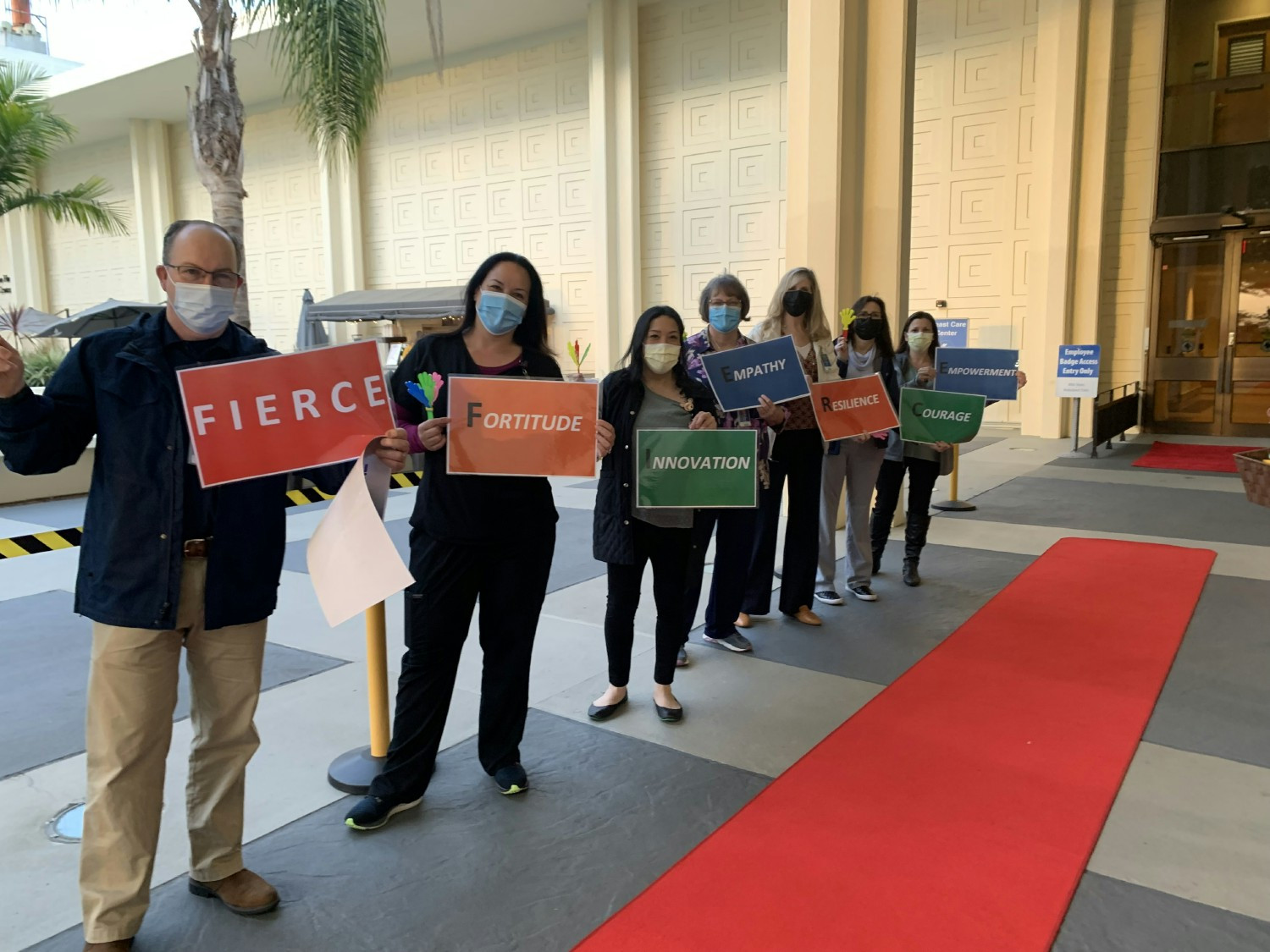 We roll out the red carpet for our employees! Appreciated staff spread that compassion to our patients and community. 