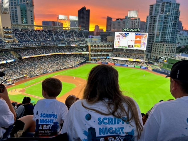 Now in its 22nd year, employees enjoy the annual Scripps Night at The Ballpark, cheering on our San Diego Padres. 