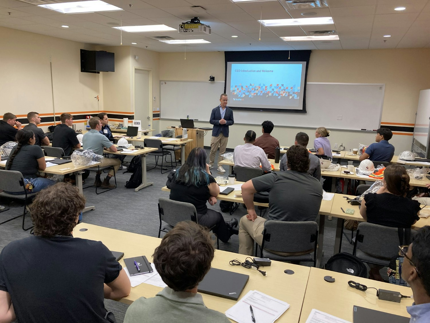 We host intern orientation days with our CEO Ted leading the way with an introduction and welcome!