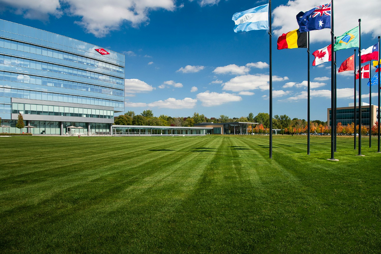 Dow’s global headquarters in Midland, Michigan.