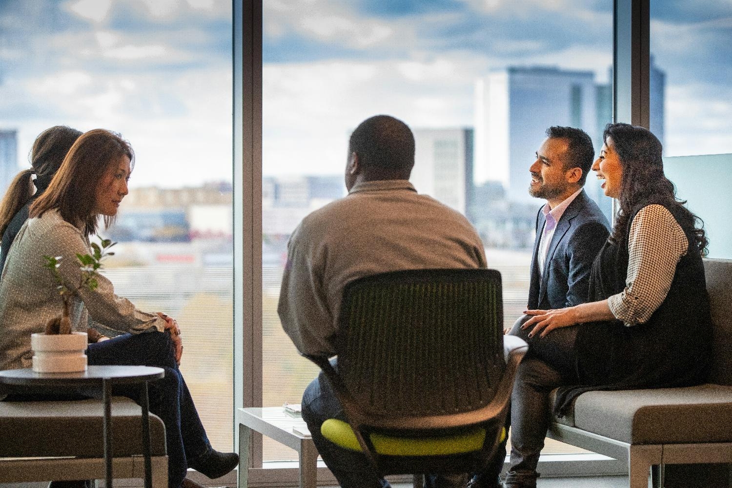 MITRE's headquarters and sites provide ample open space for collaboration.