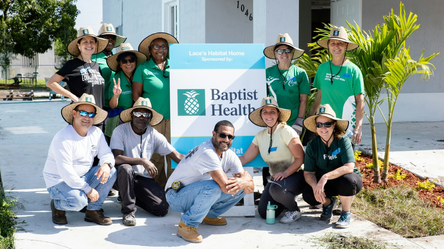 Baptist Health employees live the organization’s values by helping Habitat for Humanity build homes for those in need.