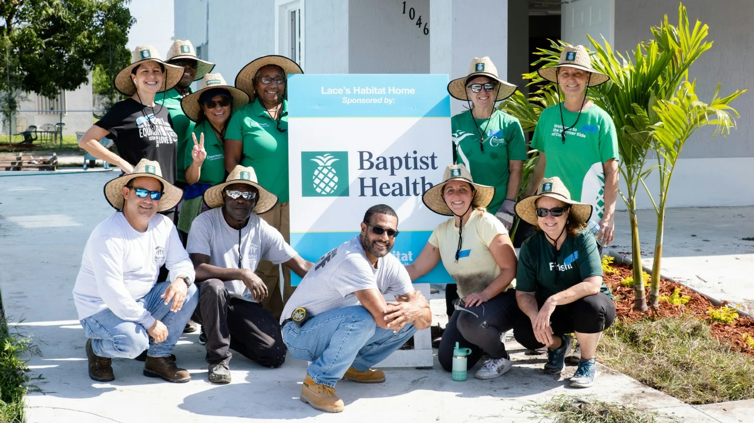Baptist Health employees live the organization’s values by helping Habitat for Humanity build homes for those in need.