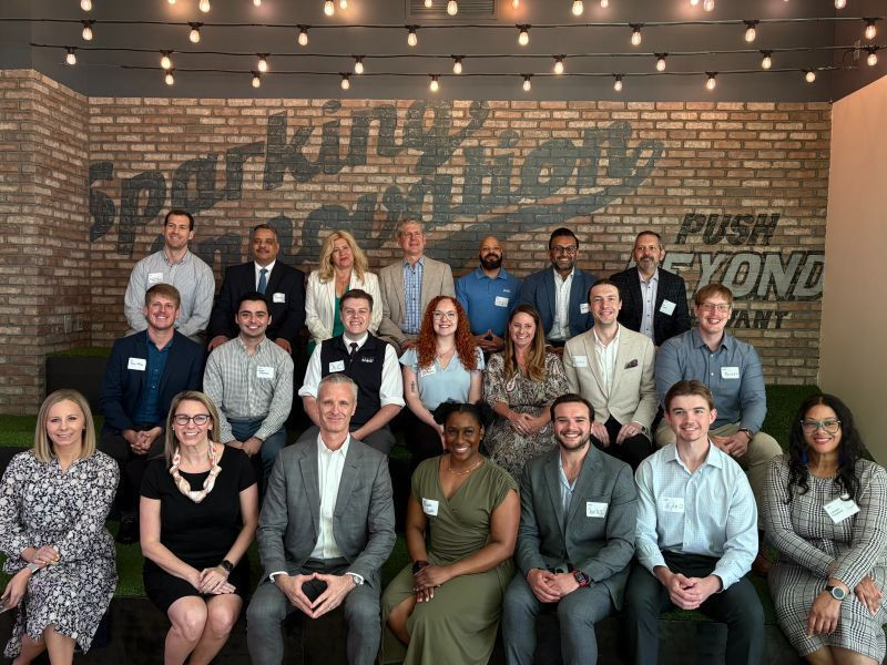 KPMG Chair and CEO Tim Walsh with members of the firm's Pride Business Resource Group in Atlanta.