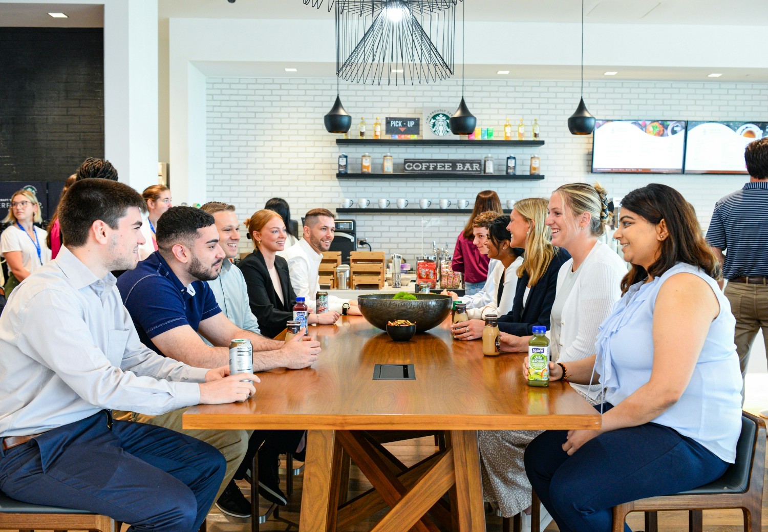 KPMGers connect at Lakehouse, the firm's learning and innovation center and cultural home in Lake Nona, Florida.