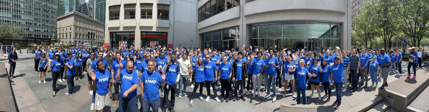 KPMGers participating in firm-wide Community Impact Day activities.
