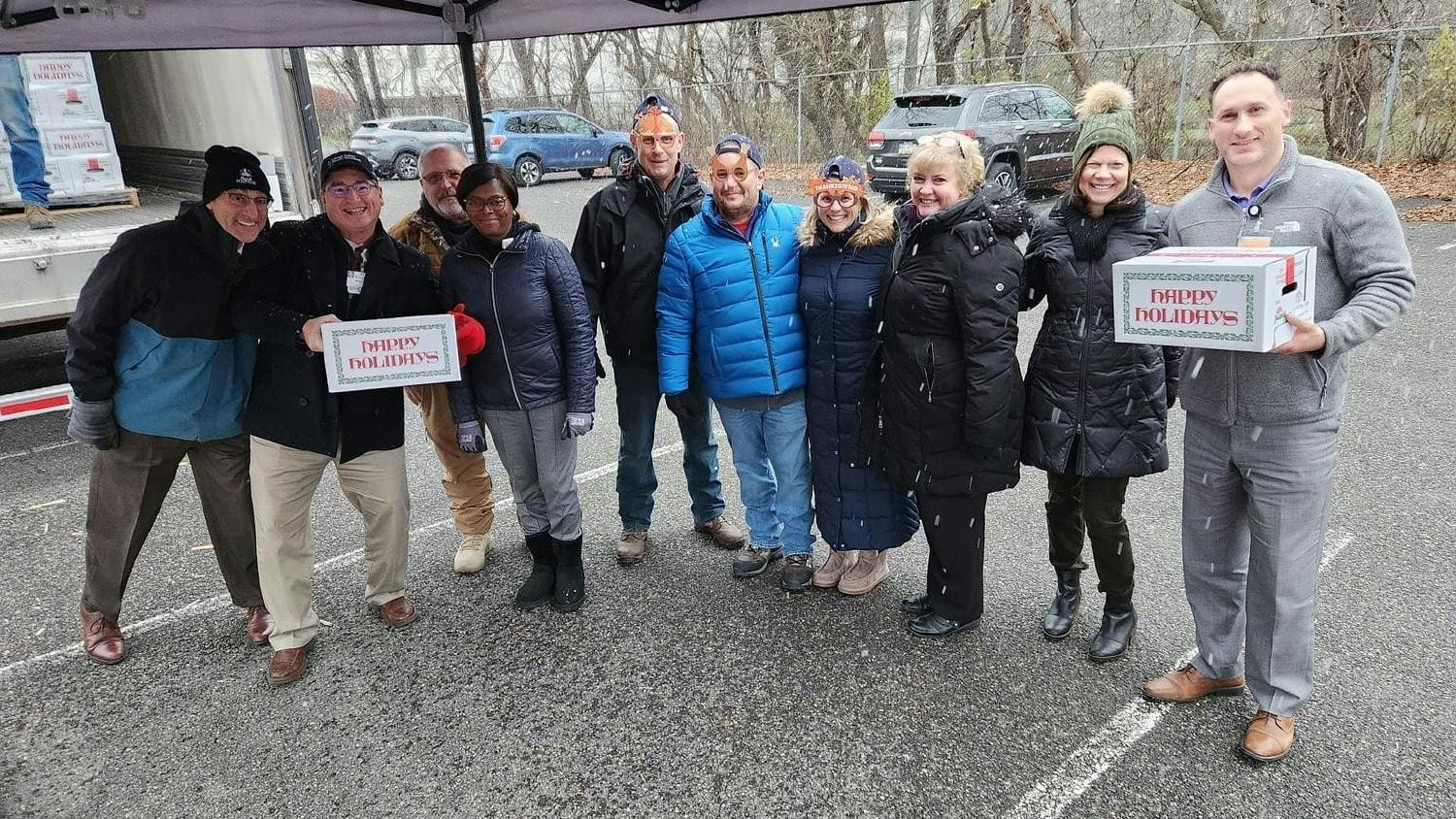 At Thanksgiving, 12,000 turkeys and 2,000 cheesecakes were given to colleagues for free at LVHN’s annual Turkey Toss. 