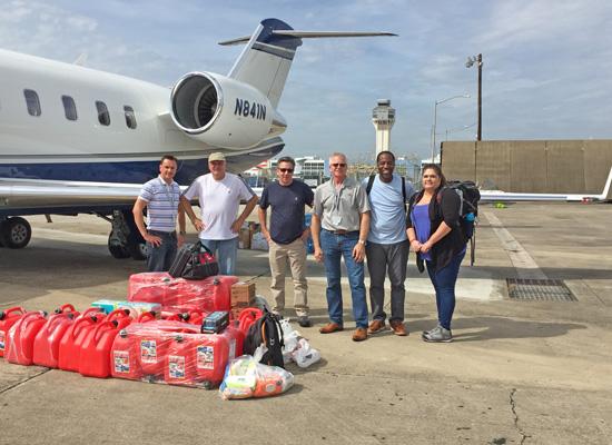 Delivering employee donations to Puerto Rico