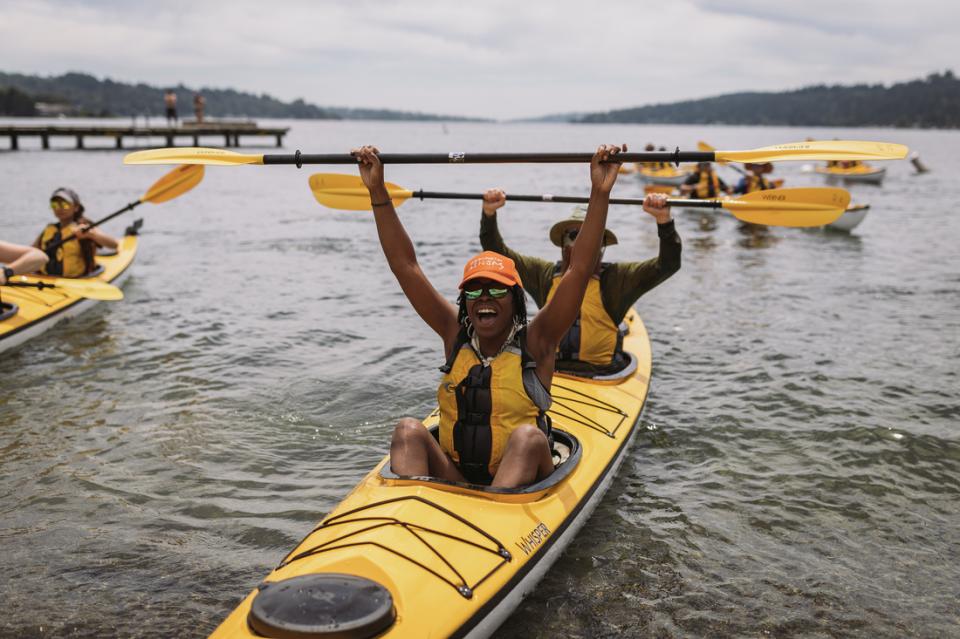 REI Staff Kyaking