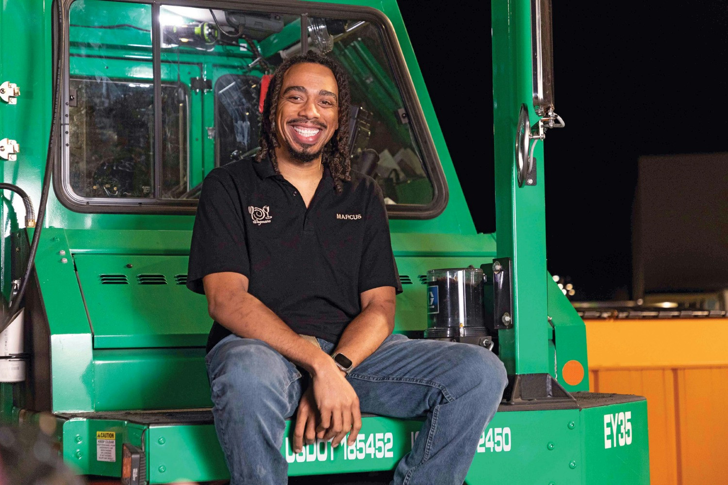 “Green” machines, like diesel-free tractor trailers & yard horses, make us more sustainable with every mile on the road.