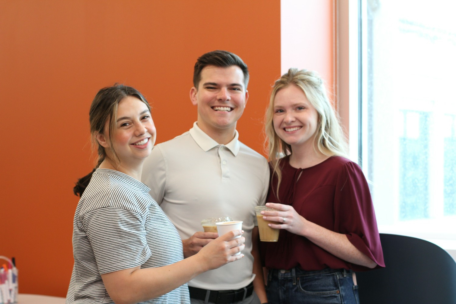 Colleagues enjoy the creations of an onsite barista to help celebrate Colleague Appreciation Month. 