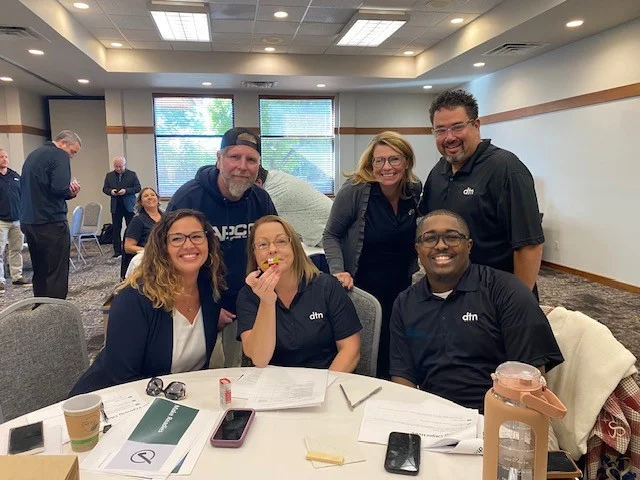 The winning team of our Lego Teambuilder during our Manager Meeting.