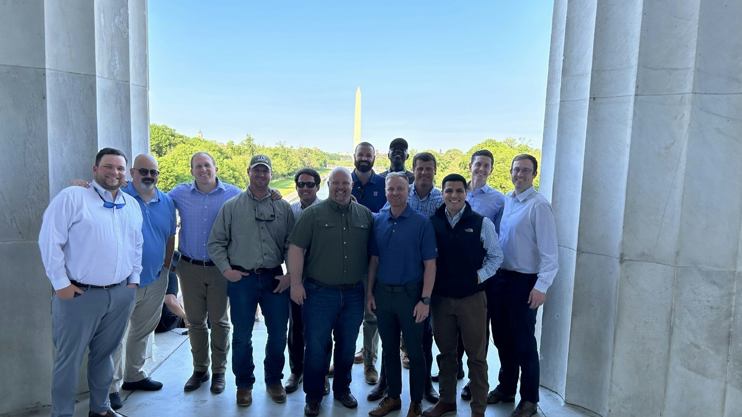Hoar's Leadership Council visited the monuments in Washington, D.C. during a training weekend.