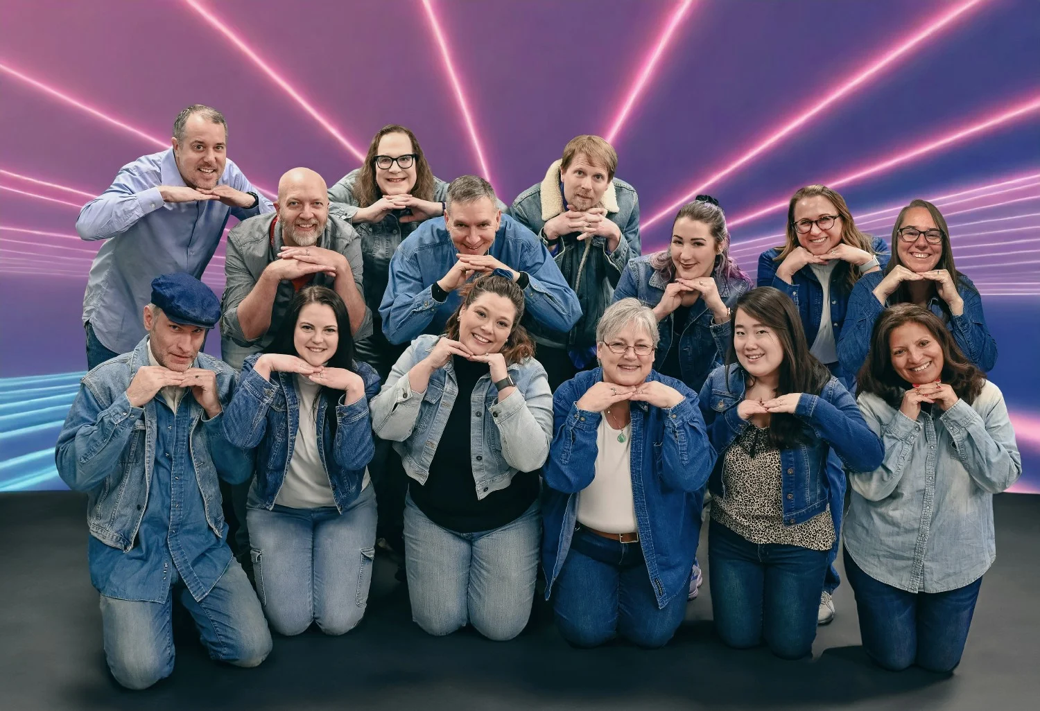 Communications team calendar photo. 