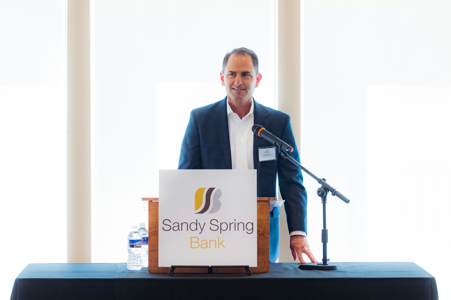 Dan Schrider, President and CEO, and Kevin Slane, EVP and Chief Risk Officer, at the bank's Women's Leadership Awards