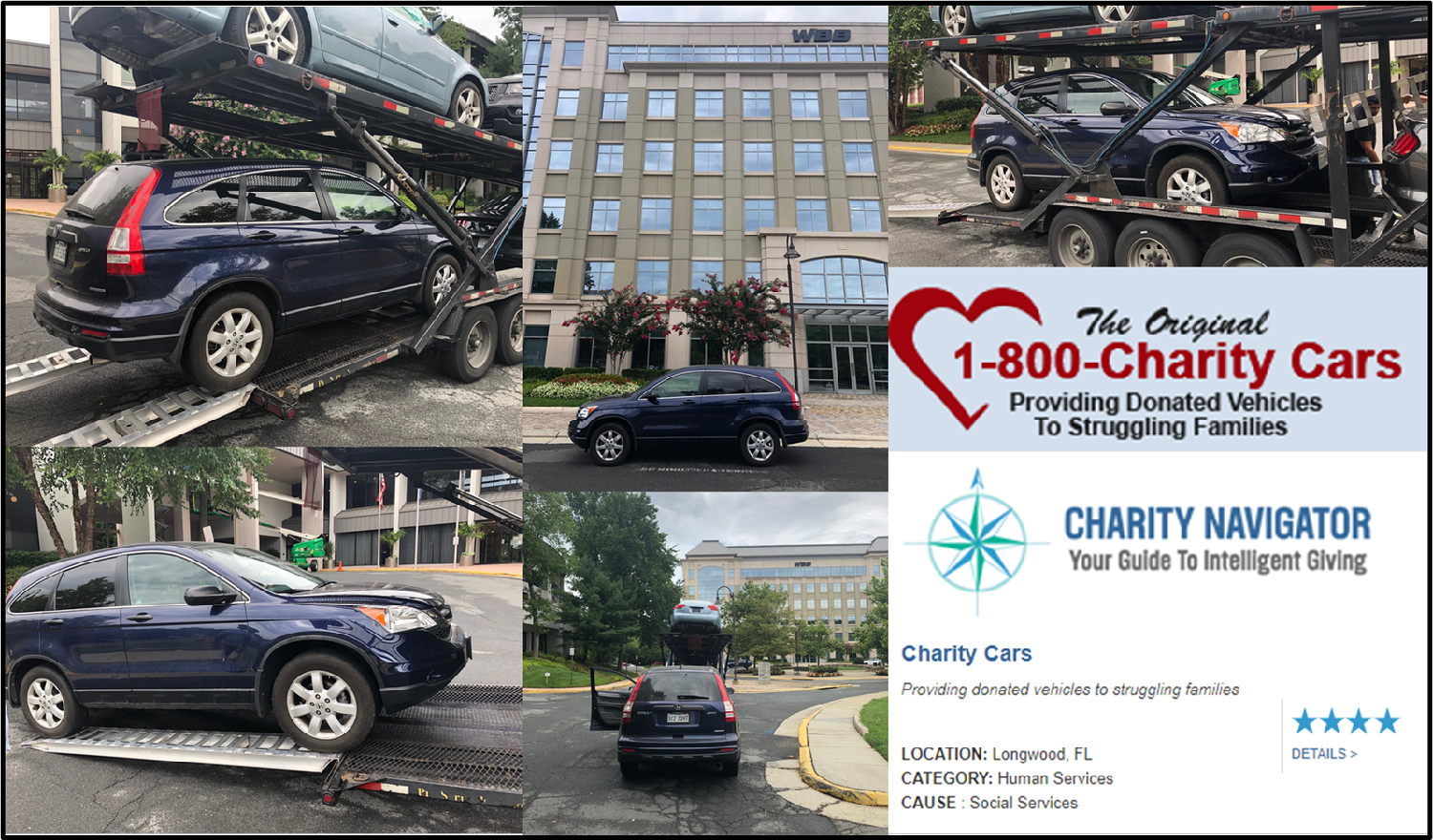WBB donated a vehicle to Charity Cars. The vehicle will be given to a family in need.