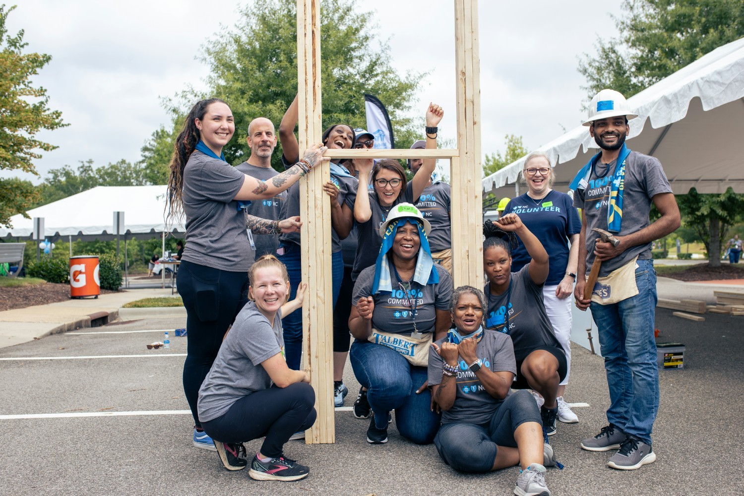 Building houses and dreams for our local Habitat for Humanity.