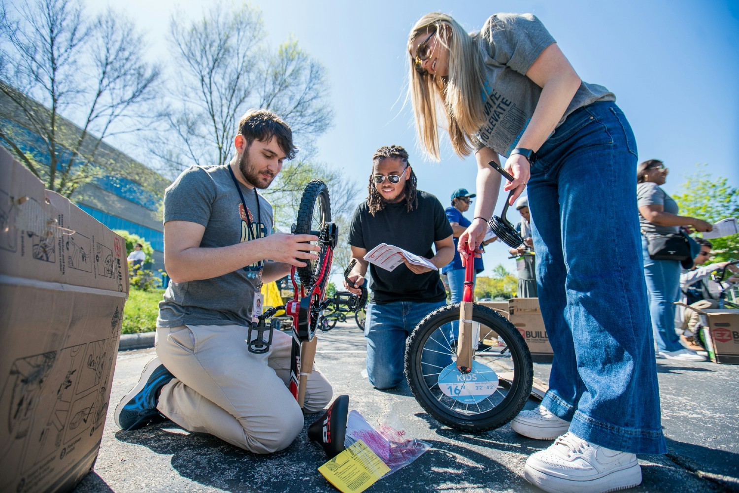 Supporting our NC military families with a USO Bike Build.