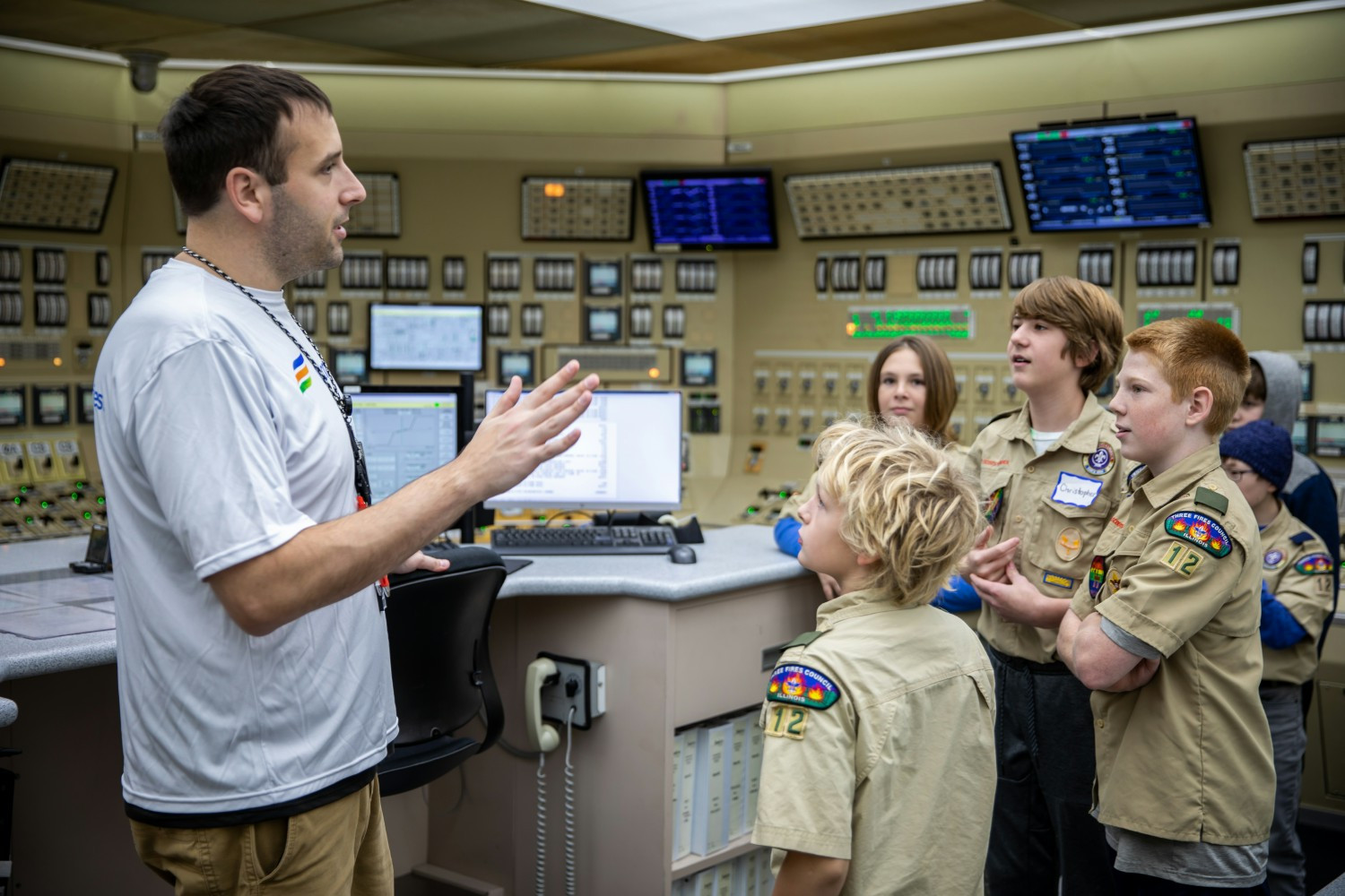 Clean Energy Center in Braidwood, Illinois hosted a Nuclear Merit Badge Tour with Boy Scouts of America. 