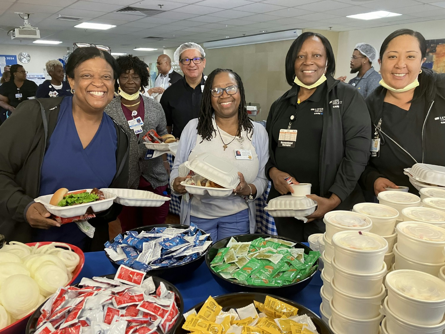 Levindale team warmly welcomes new staff - two international nurses who relocated to the United States to join our team!