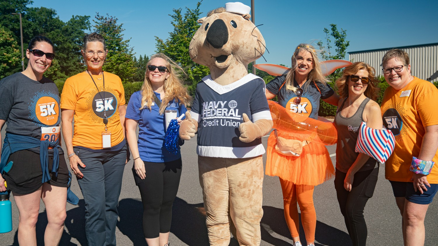 Employees take part in Navy Federal’s inaugural 5K race in Winchester, Va., to benefit Heroes on the River. 